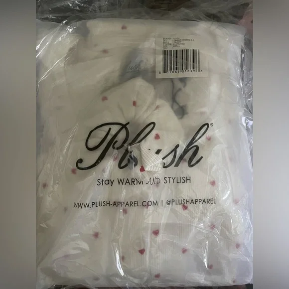 New! Plush PJs Set with Scrunchie